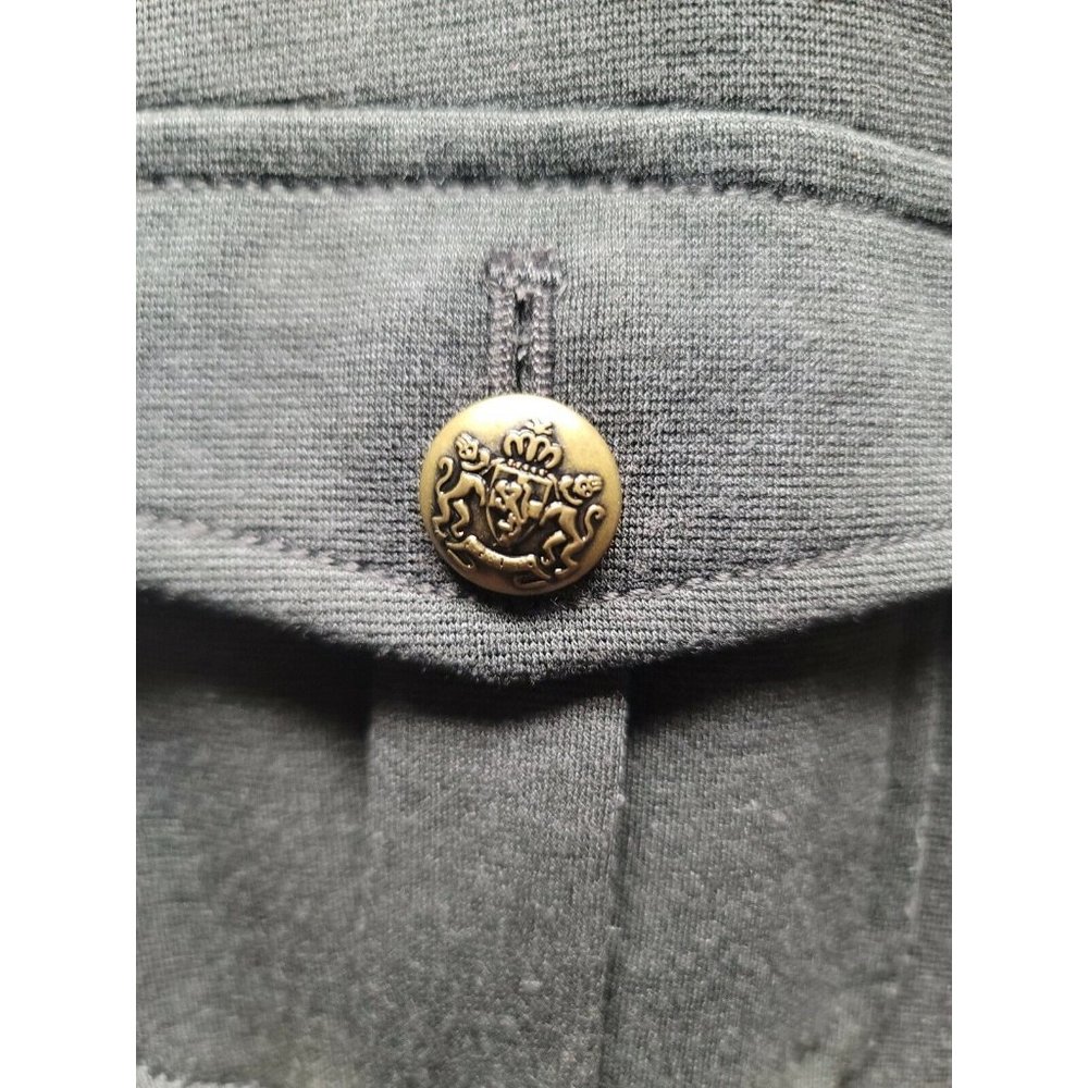 Apt 9 Gray Button Up Long Sleeve Military Style J… - image 2